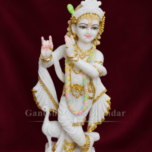 krishna marble statue